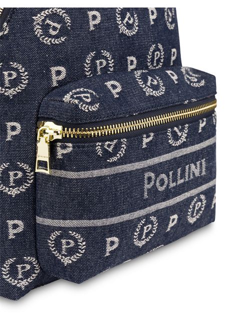 Zaino Heritage Marina In Denim Blu/avorio POLLINI | TE8412PP03Q6G/75A